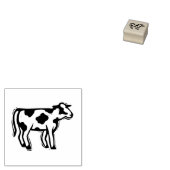 Koe Rundvlees — Stamp DIY Wedding Plaatskaart rust Rubberstempel (Gestempeld)