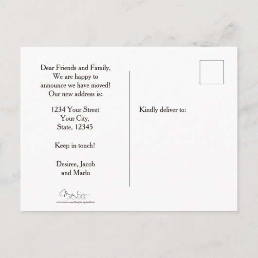 Koe Rustiek Land Grappig Boerderij Verhuisde Kaart (Achterkant)