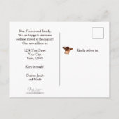 Koe Rustieke Country Barn Grappig Boerderij Verhui Briefkaart (Achterkant)