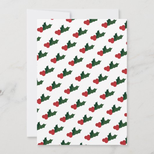 Koe Santa Green White Virtueel Kerstfeest Kaart (Achterkant)