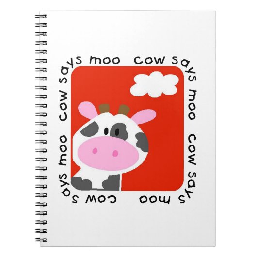 Koe Says Moo Notitieboek (Voorkant)