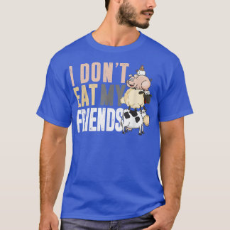 Koe Schaap Varken Kip Ik Eet Mijn Vrienden Niet Vo T-shirt