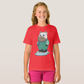 Koe Schaatsen schaatsen T-shirt (Voorkant volledig)