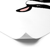 Koe, schattige koe, dier poster (Hoek)