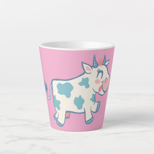 Koe Schattige Latte Mok (Voorkant)