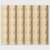 Koe schedel bruin land Western rustiek patroon Cadeaupapier (Vlak)