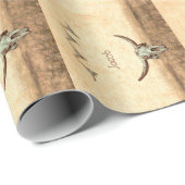 Koe schedel bruin land Western rustiek patroon Cadeaupapier (Rol Hoek)