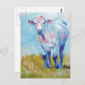 Koe schilderen briefkaart (Voorkant / Achterkant)