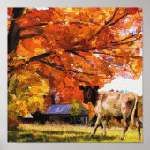 Koe schilderen poster (Voorkant)