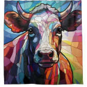 Koe-schoengordijn Douchegordijn (Voorkant)