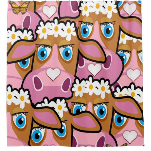 Koe-schoengordijn Douchegordijn (Voorkant)