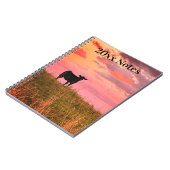 Koe Silhouet bij zonsondergang Notitieboek (Linkerzijde)