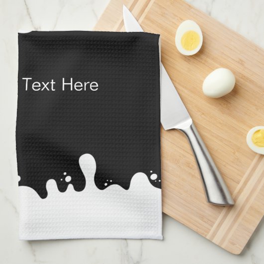 Koe-silhouet Theedoek (Quarter Fold)