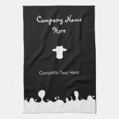 Koe-silhouet Theedoek (Verticaal)