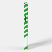 Koe Silhouette met Green Chevron Pattern Case-Mate iPhone Case (Achterkant / Rechts)