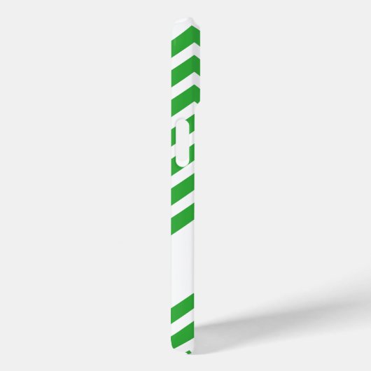 Koe Silhouette met Green Chevron Pattern Case-Mate iPhone Case (Achterkant / Rechts)