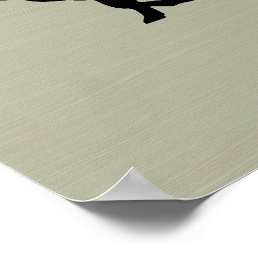 Koe Silhouette Poster (Hoek)