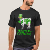 Koe Sint Patricks Day Lucky Farmer Koe Matching Fa T-shirt (Voorkant)