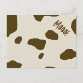KOE SKIN bruin Mooo! Briefkaart