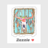 Koe Skulls for Women Leopard Print. Perfect ontwer Sticker (Vel)