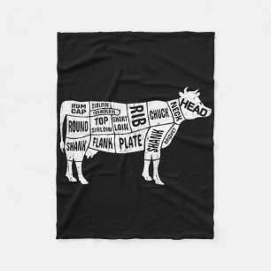 Koe slager T - shirts Fleece Deken