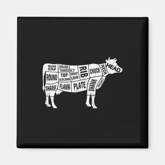 Koe slager T - shirts Magneet (Voorkant)