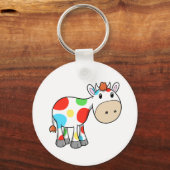 Koe Sleutelhanger Cute Rainbow (Voorkant)