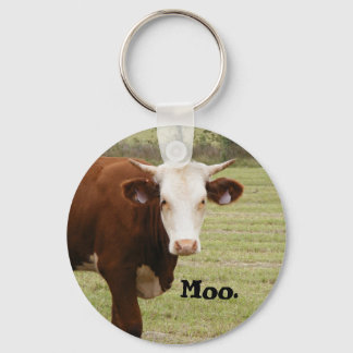 Koe sleutelhanger: "Moo." Sleutelhanger