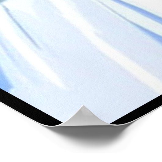 Koe Snow-Skiing Family Funny Poster (Hoek)