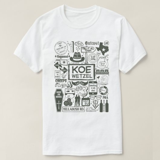 Koe Song Titels T-shirt (Design voorkant)