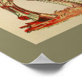 Koe Spier Anatomie Grafiek Poster (Hoek)