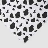 Koe spikkelpatroon zwart en wit afdrukken tissuepapier (Detail)