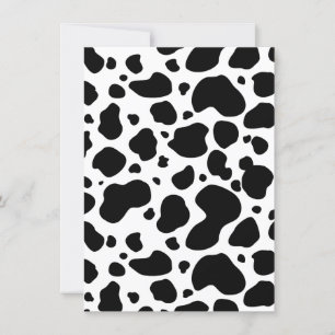 Koe spikkelpatroon zwart-wit afdrukken