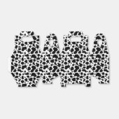 Koe spikkelpatroon zwart-wit afdrukken bedankdoosjes (Uitgevouwen)