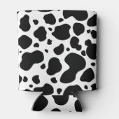 Koe spikkelpatroon zwart-wit afdrukken blikjeskoeler (Achterkant)