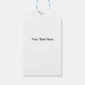 Koe spikkelpatroon zwart-wit afdrukken cadeaulabel (Achterkant)