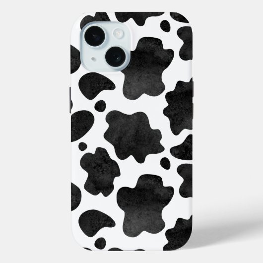 Koe spikkelpatroon zwart-wit afdrukken Case-Mate iPhone case (Achterkant)