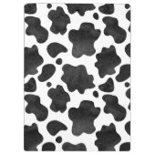 Koe spikkelpatroon zwart-wit afdrukken klembord (Achterkant)