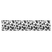 Koe spikkelpatroon zwart-wit afdrukken korte tafelloper (Horizontaal)