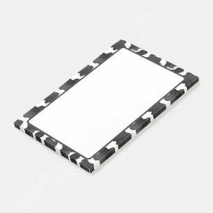 Koe spikkelpatroon zwart-wit afdrukken post-it® notes