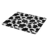 Koe spikkelpatroon zwart-wit afdrukken snijplank (Hoek)