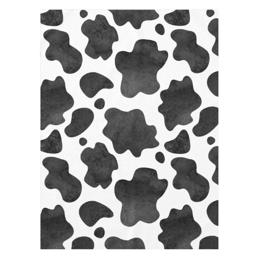 Koe spikkelpatroon zwart-wit afdrukken tafelkleed (Voorkant)