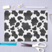 Koe spikkelpatroon zwart-wit afdrukken tissuepapier (Craft)