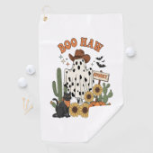 Koe Spot Ghost Western-Funny Halloween Golfhanddoek (Insitu)