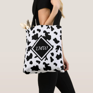 Koe Spot Patroon - Monogram Tote Bag