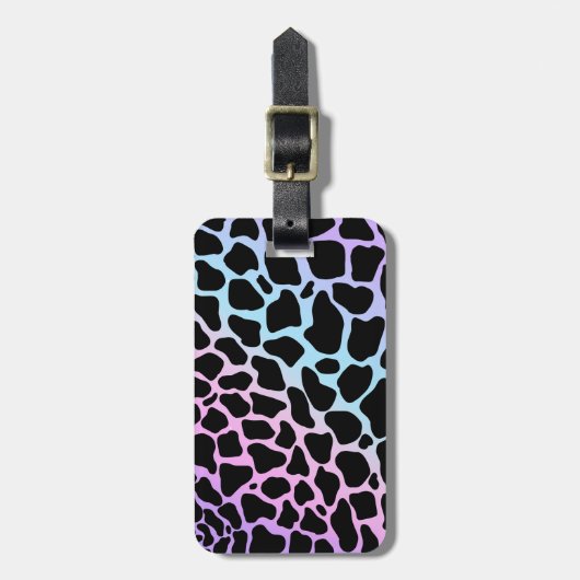 Koe spots Dierenafdrukken Multicolor Bagagelabels (Voorkant verticaal)