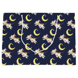 Koe springmaan waterverf schilderij kunst groot cadeauzakje