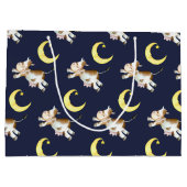 Koe springmaan waterverf schilderij kunst groot cadeauzakje (Achterkant)