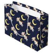 Koe springmaan waterverf schilderij kunst groot cadeauzakje (Achterkant Gekanteld)