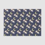 Koe springmaan waterverf schilderij kunst tissuepapier (Voorkant)